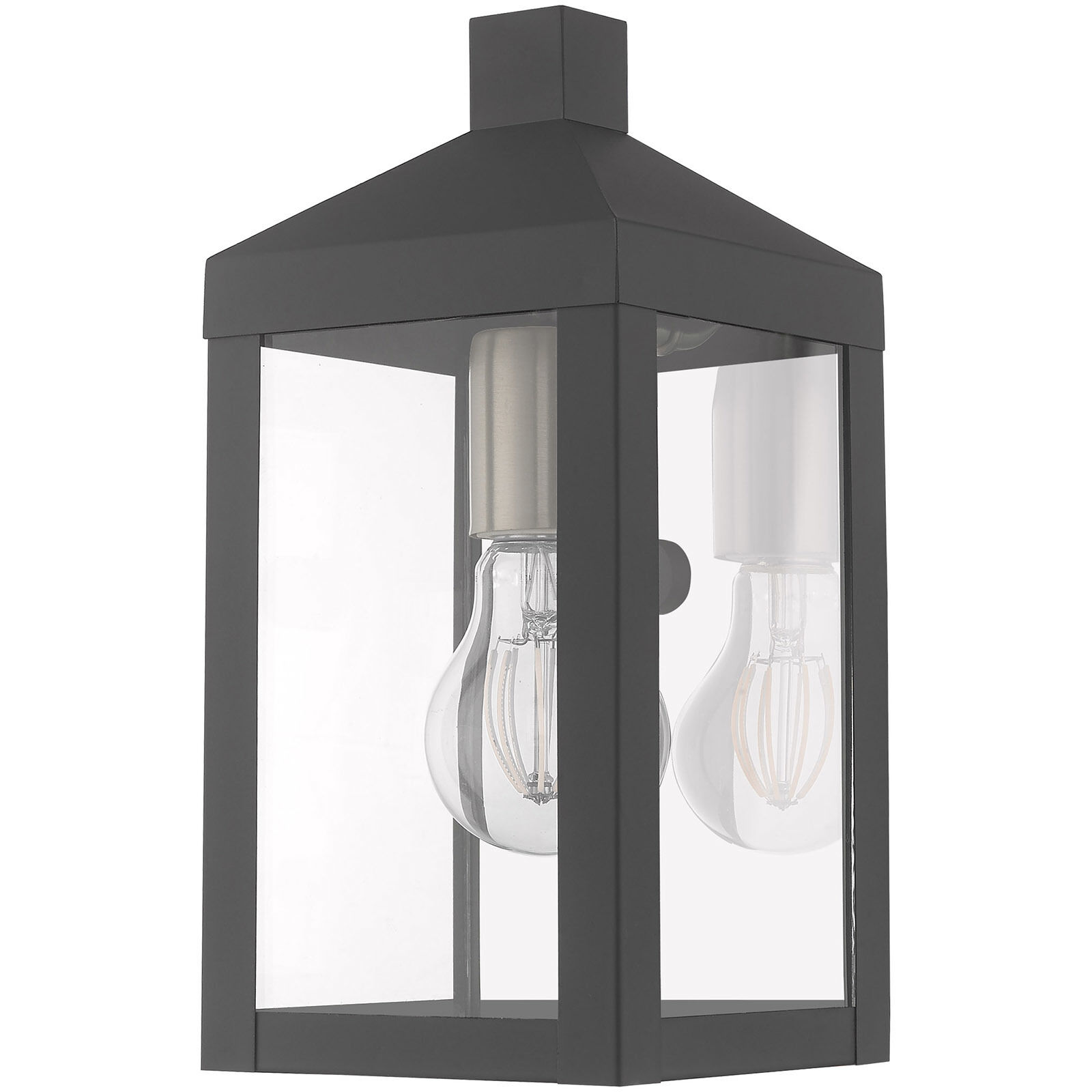 Nyack 1 Light 11 inch Scandinavian Gray Outdoor Wall Lantern