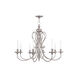 Caldwell 8 Light 35 inch Polished Nickel Chandelier Ceiling Light