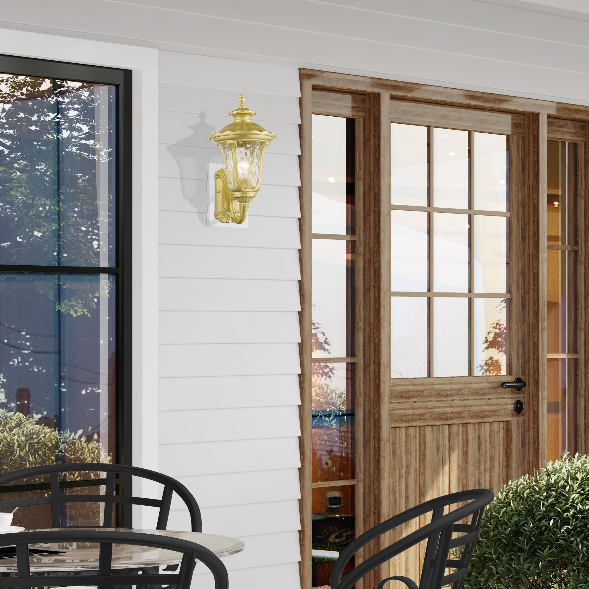 Oxford 1 Light 18.25 inch Soft Gold Outdoor Wall Lantern, Medium