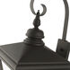 Adams 4 Light 14.25 inch Bronze with Antique Brass Finish Cluster Outdoor Extra Large Wall Lantern Wall Light