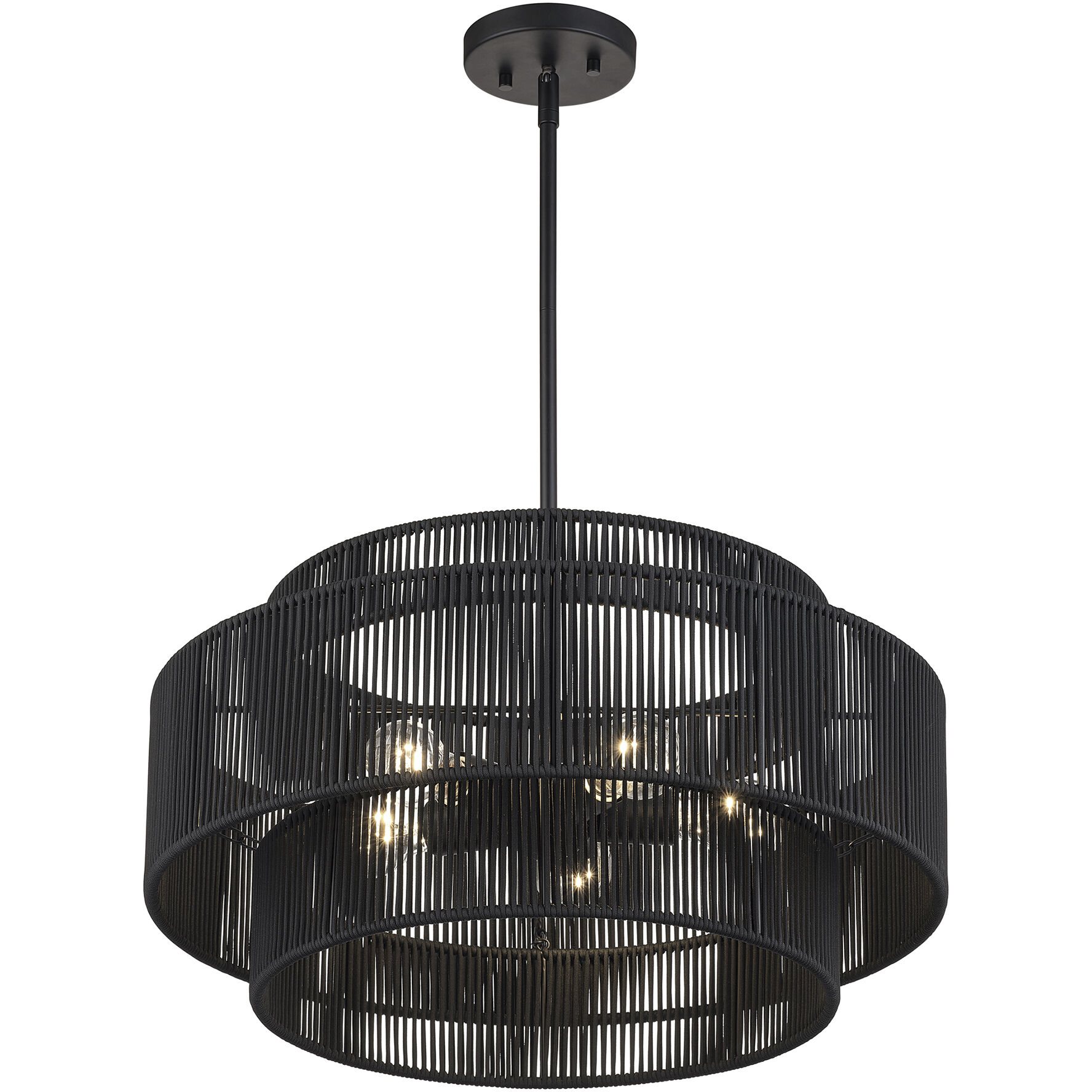 Acordia 5 Light 22 inch Black Pendant Chandelier Ceiling Light