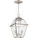 Westover 2 Light 9 inch Brushed Nickel Outdoor Pendant Lantern