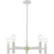 Copenhagen 5 Light 25 inch White Chandelier Ceiling Light