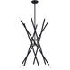 Soho 12 Light 36 inch Black Chandelier Ceiling Light
