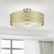 Vistaview 4 Light 21 inch Soft Gold Semi-Flush Ceiling Light