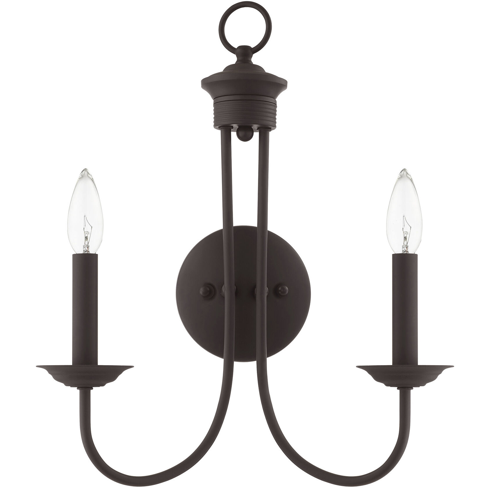 Estate 2 Light 14 inch Bronze Sconce Wall Light
