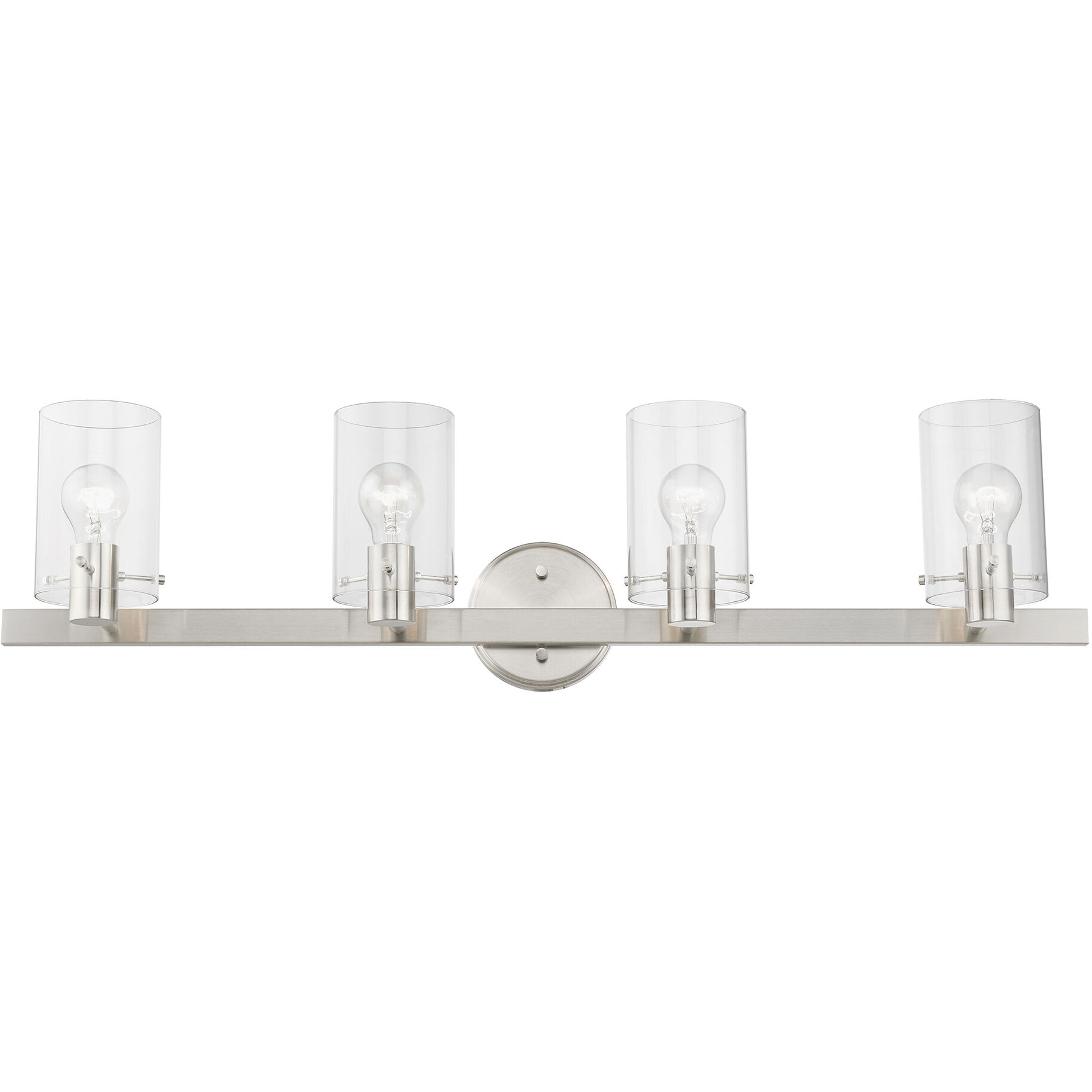 Munich 4 Light 36 inch Brushed Nickel Vanity Sconce Wall Light