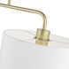 Manorwood 2 Light 35 inch Soft Gold Linear Chandelier Ceiling Light