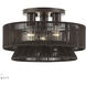 Florell 3 Light 15 inch English Bronze Semi Flush Mount Ceiling Light, Large
