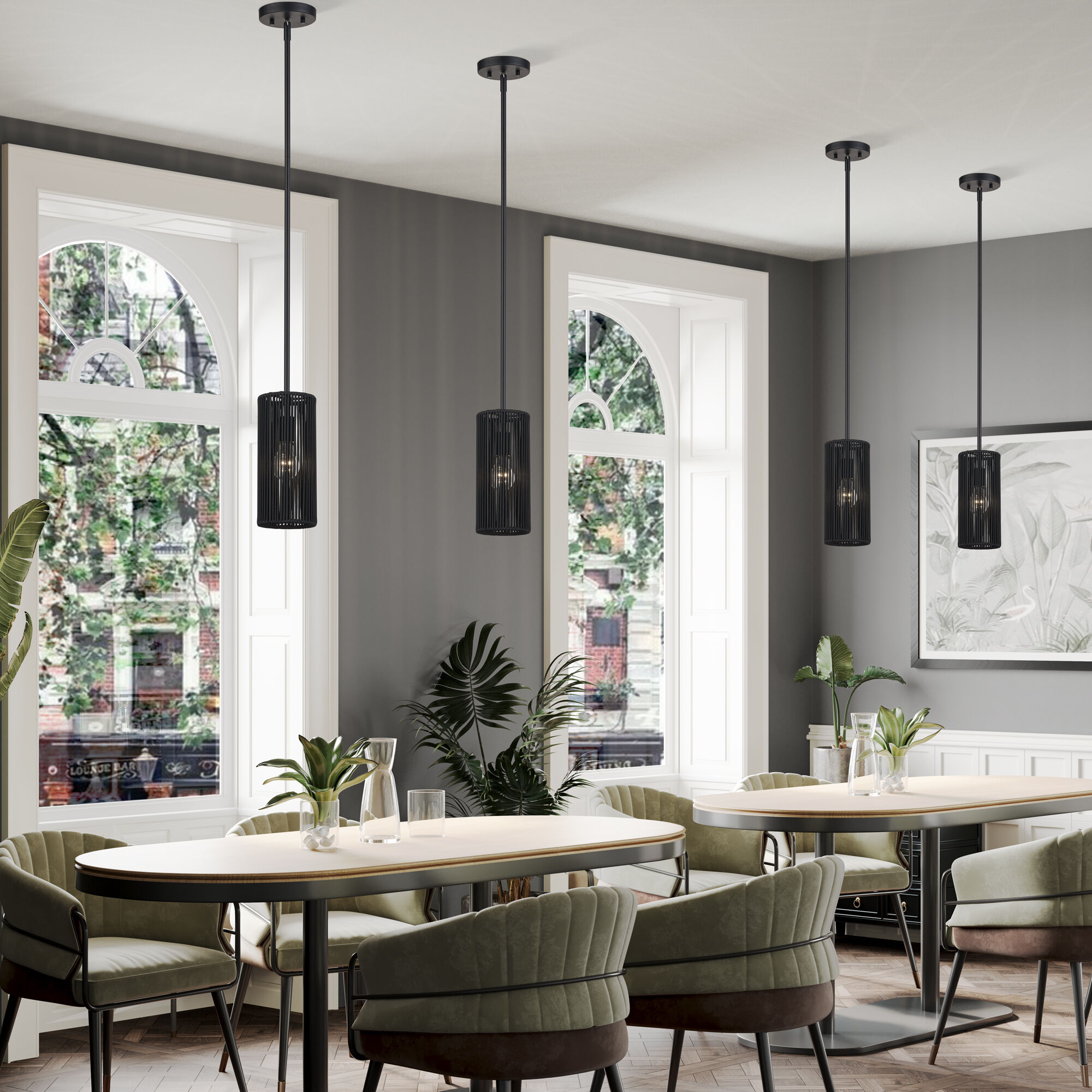 Acordia 1 Light 5.13 inch Black Mini Pendant Ceiling Light