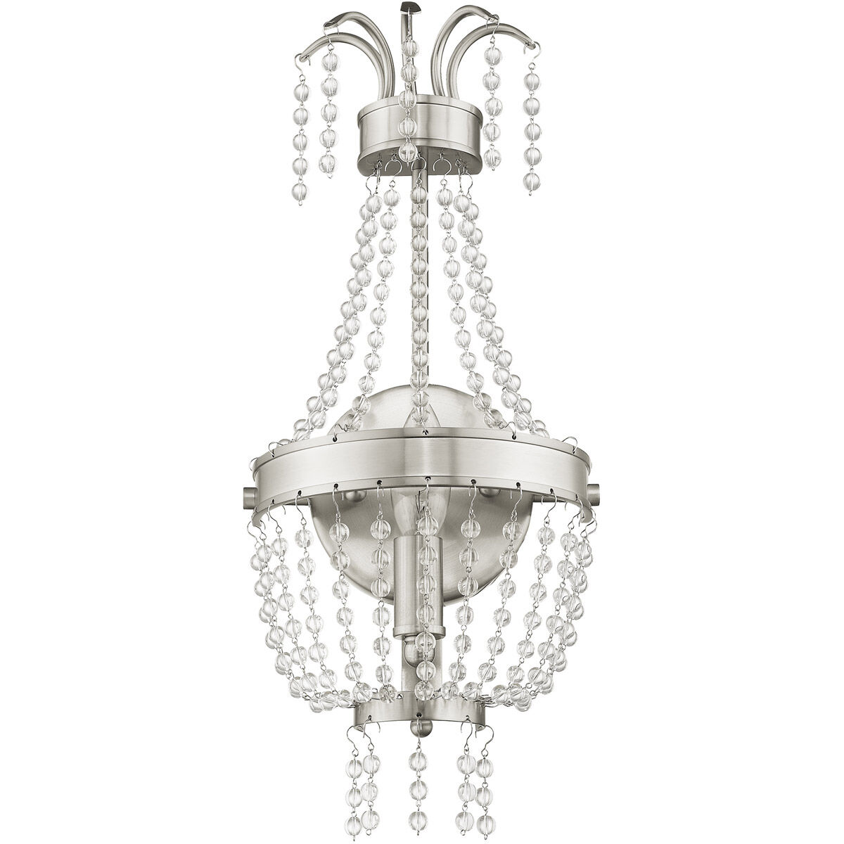 Valentina 1 Light 8 inch Brushed Nickel ADA Wall Sconce Wall Light