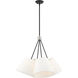 Prato 4 Light 25 inch Black Chandelier Ceiling Light