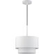Zolana 1 Light 12 inch White Pendant Ceiling Light