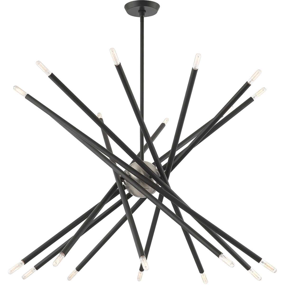 Soho 20 Light 37.5 inch Scandinavian Gray Chandelier Ceiling Light