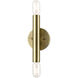 Copenhagen 2 Light 5 inch Antique Brass ADA ADA Wall Sconce Wall Light