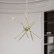 Soho 10 Light 28 inch Antique Brass Chandelier Ceiling Light