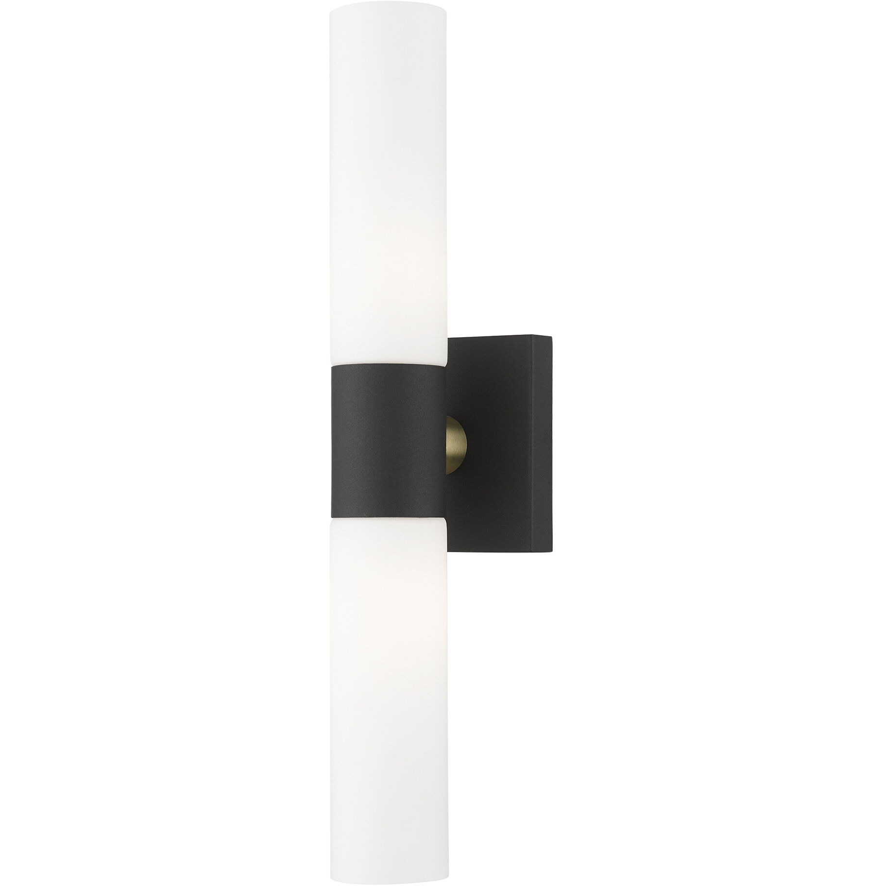 Aero 2 Light 5 inch Textured Black with Antique Brass Accent ADA ADA Wall Sconce Wall Light