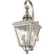 Cambridge Outdoor Wall Lantern in Brushed Nickel