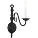 Williamsburg 1 Light 4 inch Black Sconce Wall Light