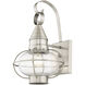 Newburyport 1 Light 14.75 inch Brushed Nickel Outdoor Wall Lantern