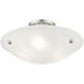Oasis 3 Light 16 inch Brushed Nickel Semi-Flush Mount Ceiling Light
