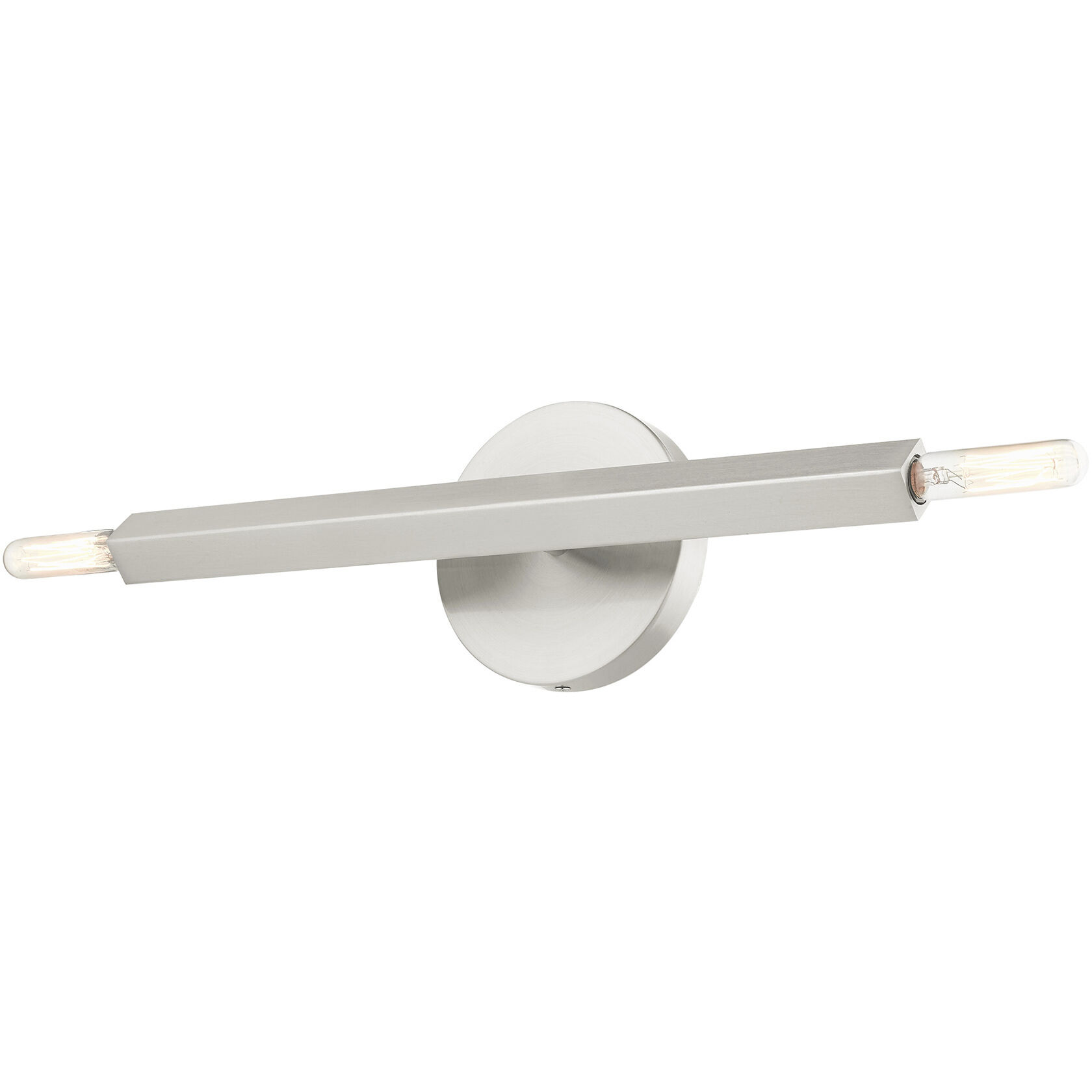 Monaco 2 Light 5 inch Brushed Nickel ADA ADA Sconce Wall Light