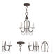 Alessia 3 Light 13 inch English Bronze Mini Chandelier Ceiling Light