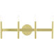 Copenhagen 4 Light 24 inch Satin Brass ADA Vanity Sconce Wall Light