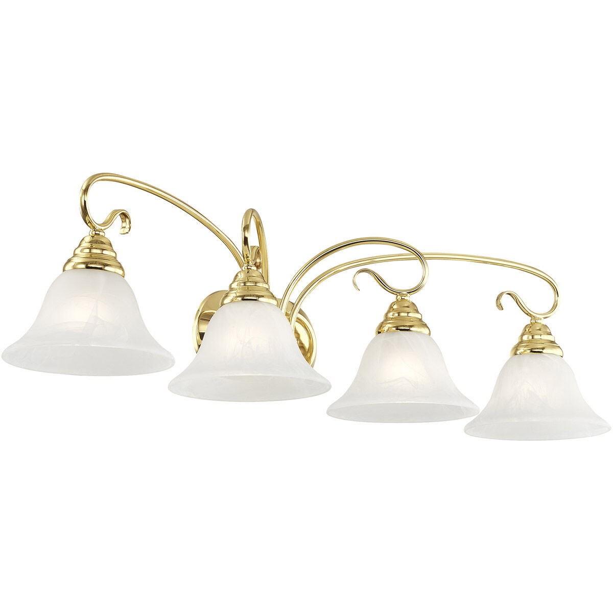 Coronado 4 Light 36 inch Polished Brass Bath Vanity Wall Light