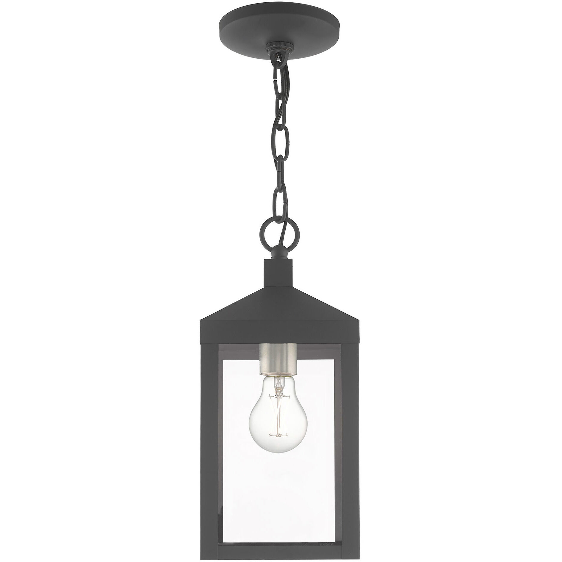 Nyack 1 Light 6 inch Scandinavian Gray Outdoor Pendant Lantern