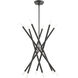 Soho 12 Light 28 inch Scandinavian Gray Chandelier Ceiling Light 