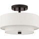 Claremont 2 Light 11 inch English Bronze Semi-Flush Mount Ceiling Light