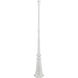 Allison 74 inch Textured White Outdoor Lamp Post