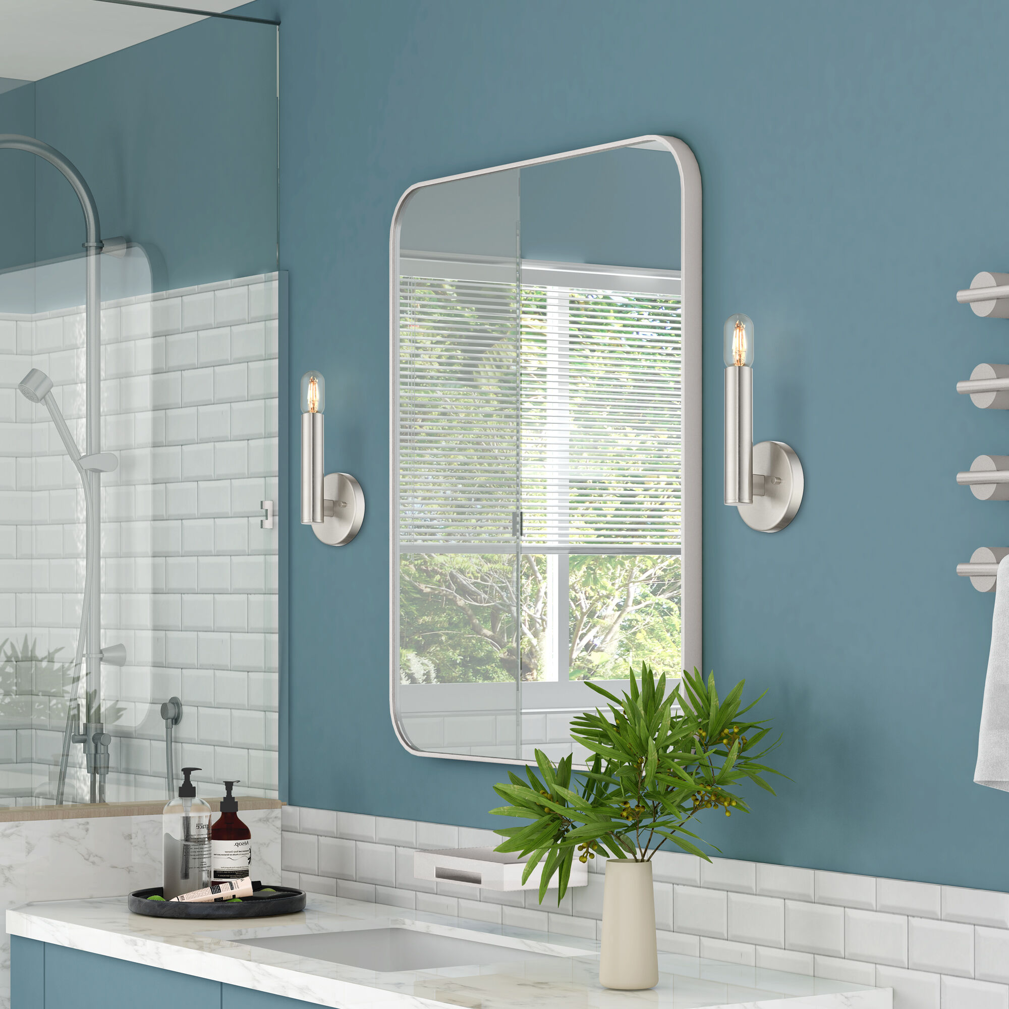 Copenhagen 1 Light 5.13 inch Brushed Nickel ADA Wall Sconce Wall Light, Single