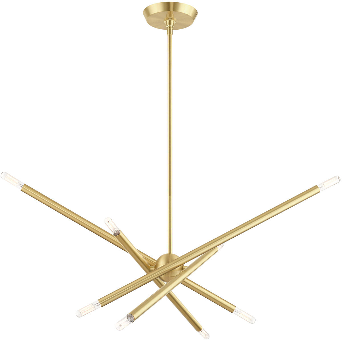Soho 8 Light 12 inch Satin Brass Chandelier Ceiling Light