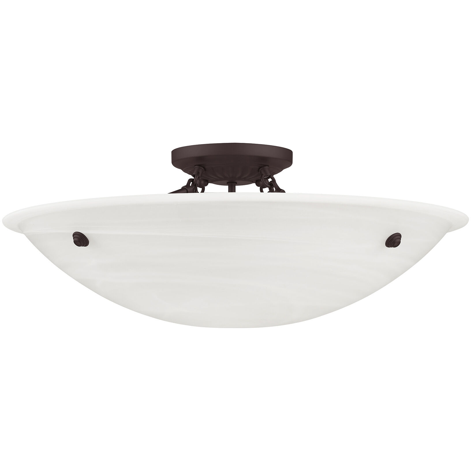 Oasis 4 Light 24 inch Bronze Semi-Flush Mount Ceiling Light