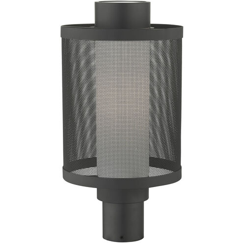 Nottingham 1 Light 18 inch Textured Black Outdoor Post Top Lantern