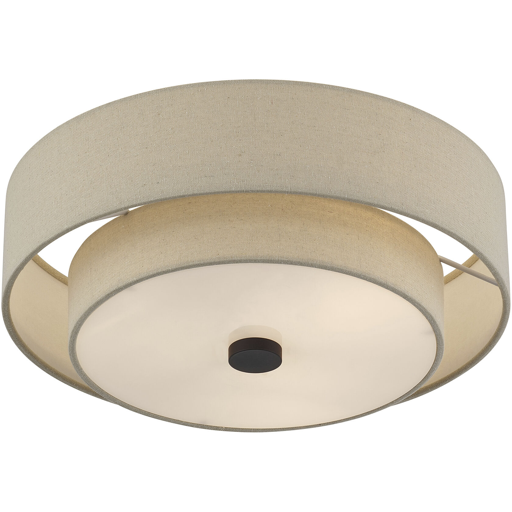 Bellingham 3 Light 15 inch Bronze Semi Flush Mount Ceiling Light, Large