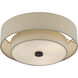 Bellingham 3 Light 15 inch Bronze Semi Flush Mount Ceiling Light, Large