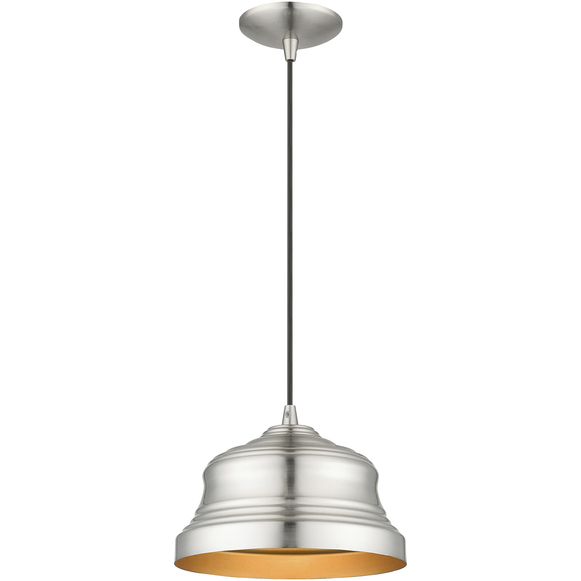 Endicott 1 Light 10 inch Brushed Nickel Pendant Ceiling Light