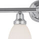 Classic 4 Light 30 inch Polished Chrome Bath Vanity Wall Light