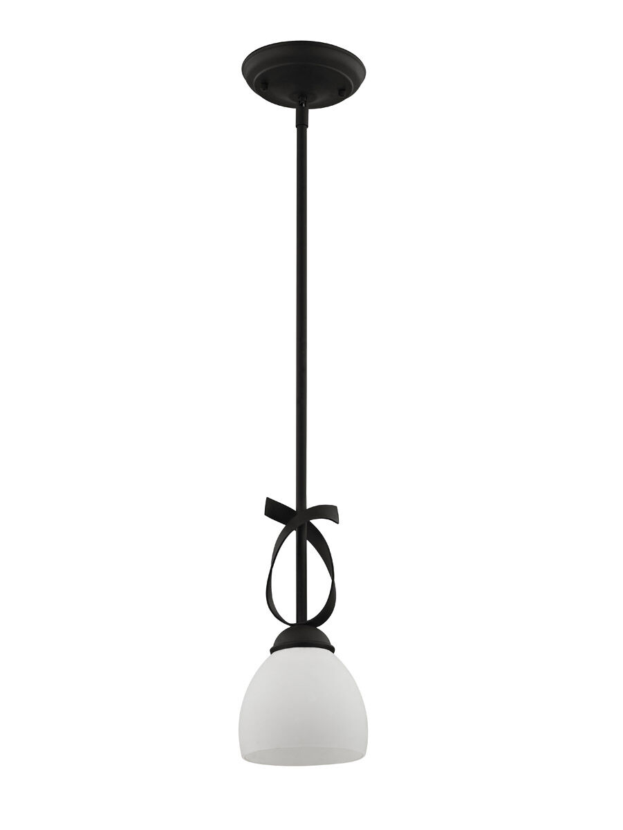 Brookside 1 Light 6 inch Black Mini Pendant Ceiling Light