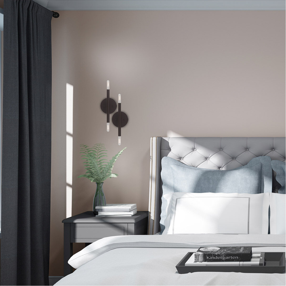 Copenhagen 2 Light 5 inch Bronze ADA ADA Wall Sconce Wall Light