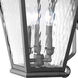 Exeter 3 Light 29 inch Black Outdoor Wall Lantern