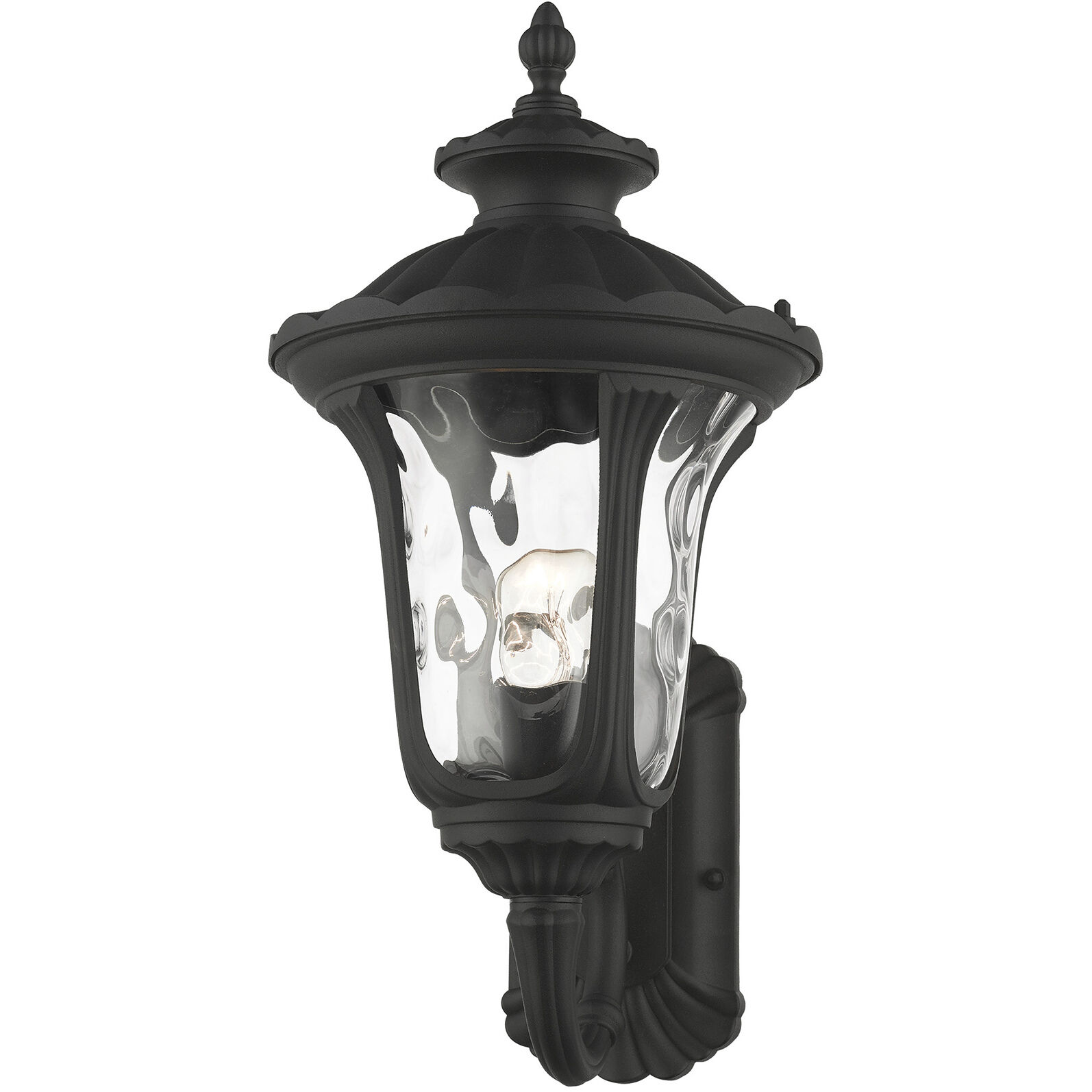 Oxford 1 Light 19 inch Textured Black Outdoor Wall Lantern