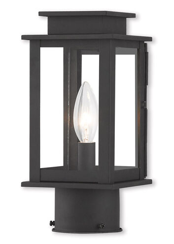 Princeton 1 Light 11 inch Black Outdoor Post Top Lantern