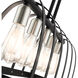 Stoneridge 5 Light 36 inch Textured Black Linear Chandelier Ceiling Light