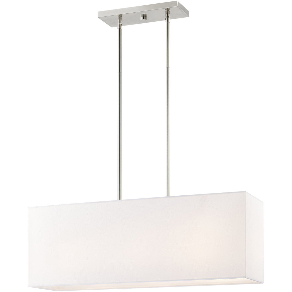 Summit 3 Light 28 inch Brushed Nickel Linear Chandelier Ceiling Light