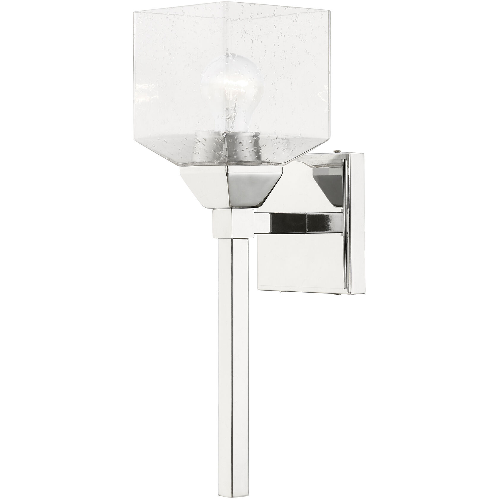 Aragon 1 Light 5 inch Polished Chrome Vanity Sconce Wall Light