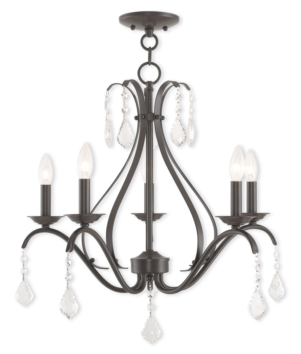 Caterina 5 Light 24 inch English Bronze Chandelier Ceiling Light